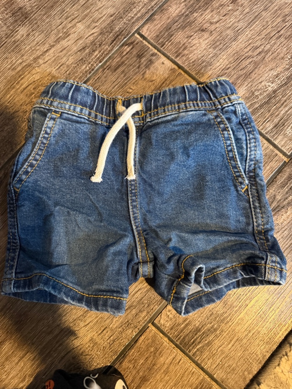 Cat & Jack Blue Denim Drawstring Shorts